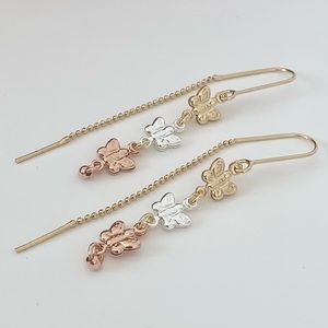 Gold filled threader earring